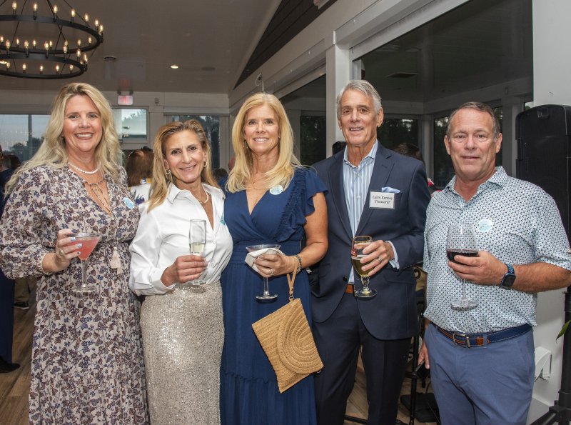 Members of the Dewey Beach Lions Club, a sponsor of the event, include (l-r) Tiffany Patterson, Carmel Monfiletto, Brigid Fahmy, Larry Kenney and Tom Fasteson.